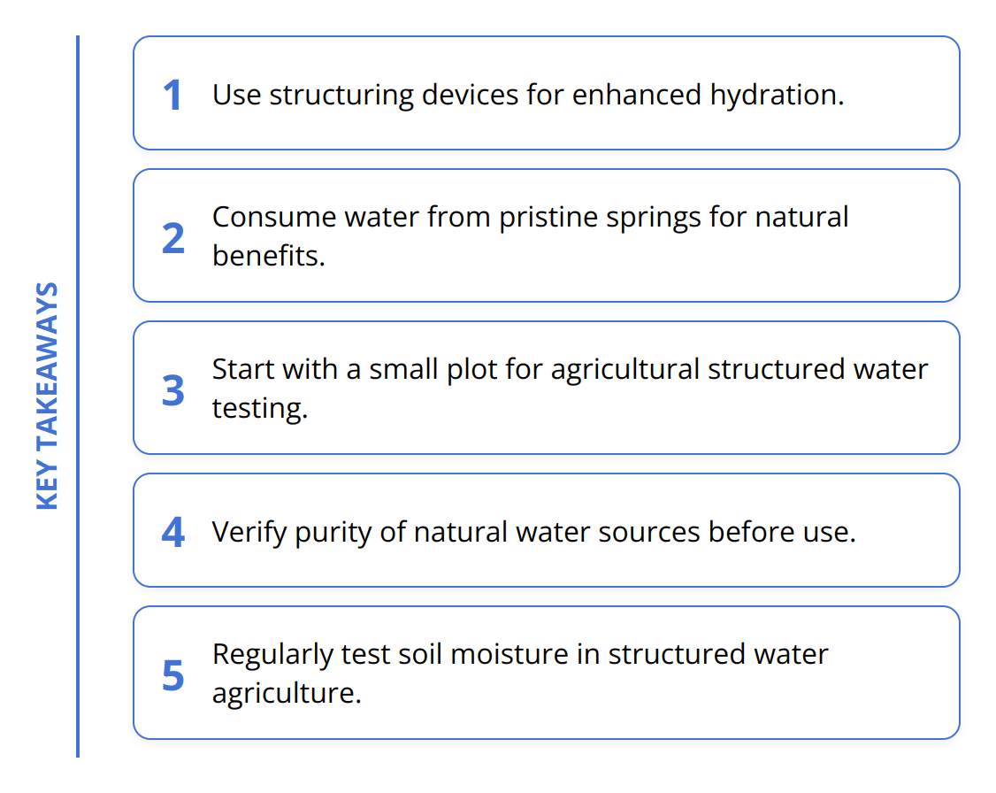 Key Takeaways - Why the Structured Water Myth Might Not Be a Myth